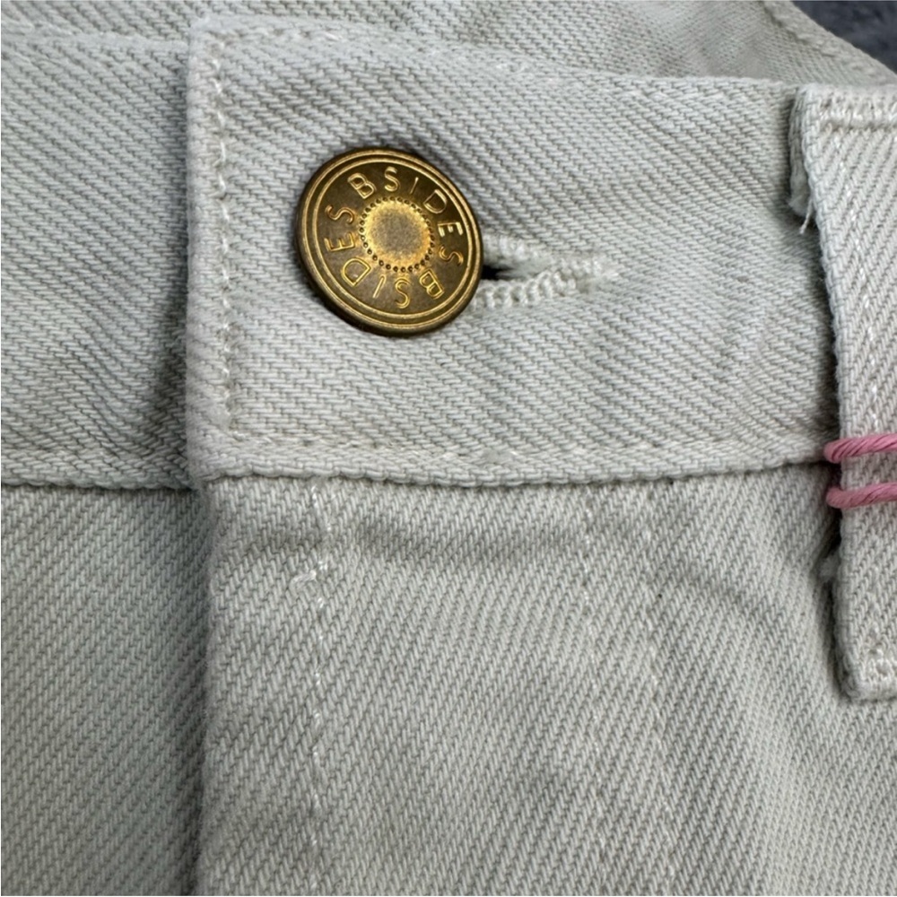 B SIDES Straight Leg Tapered Jeans Size 26 Organic Cotton Made In USA - Picture 8 of 16